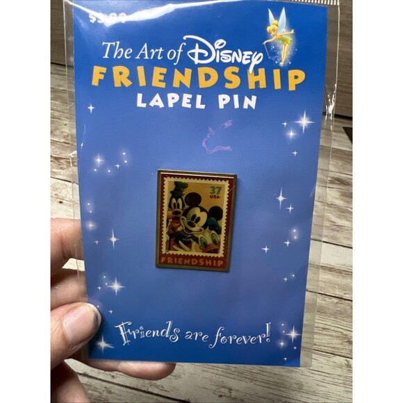 NIP Disney USPS Stamps Friendship Lapel Pins - Lot of 4 RARE! RETIRED! - Picture 8 of 14